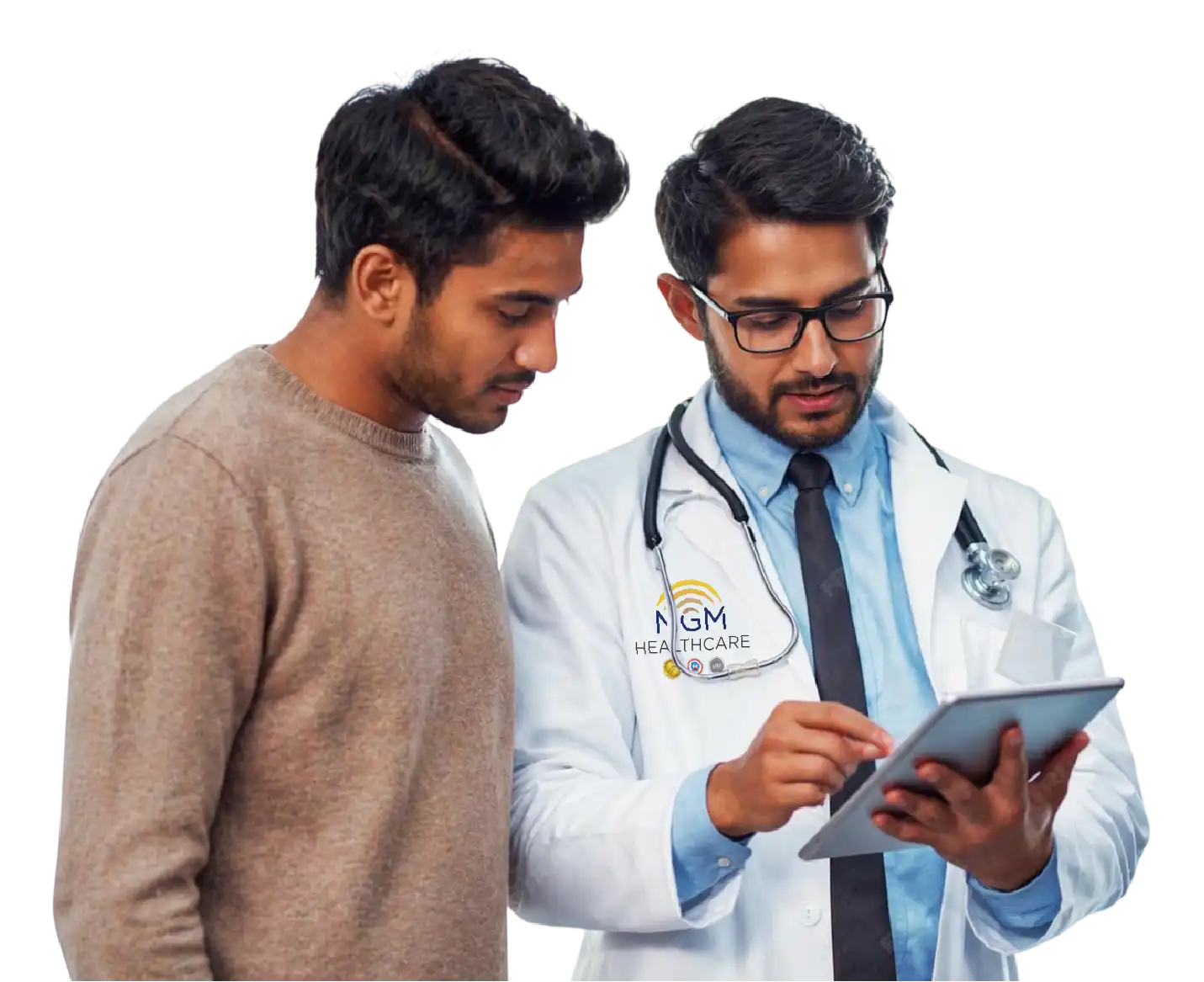 Doctor consulting with patient
