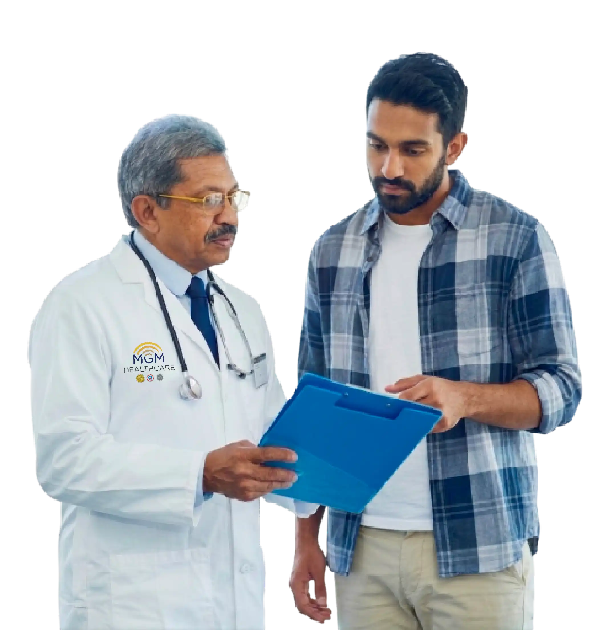 Doctor consulting with patient