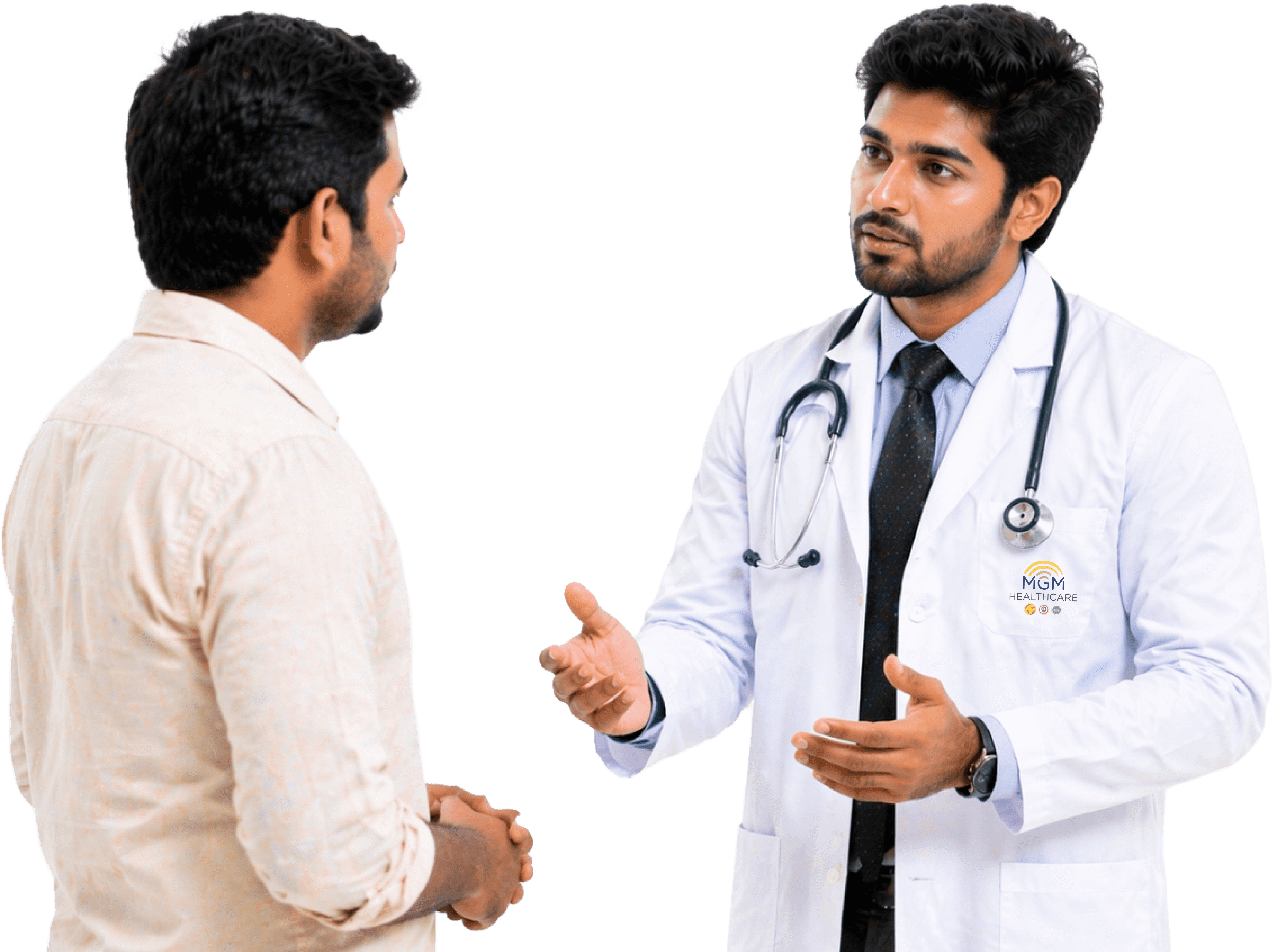 Doctor consulting with patient