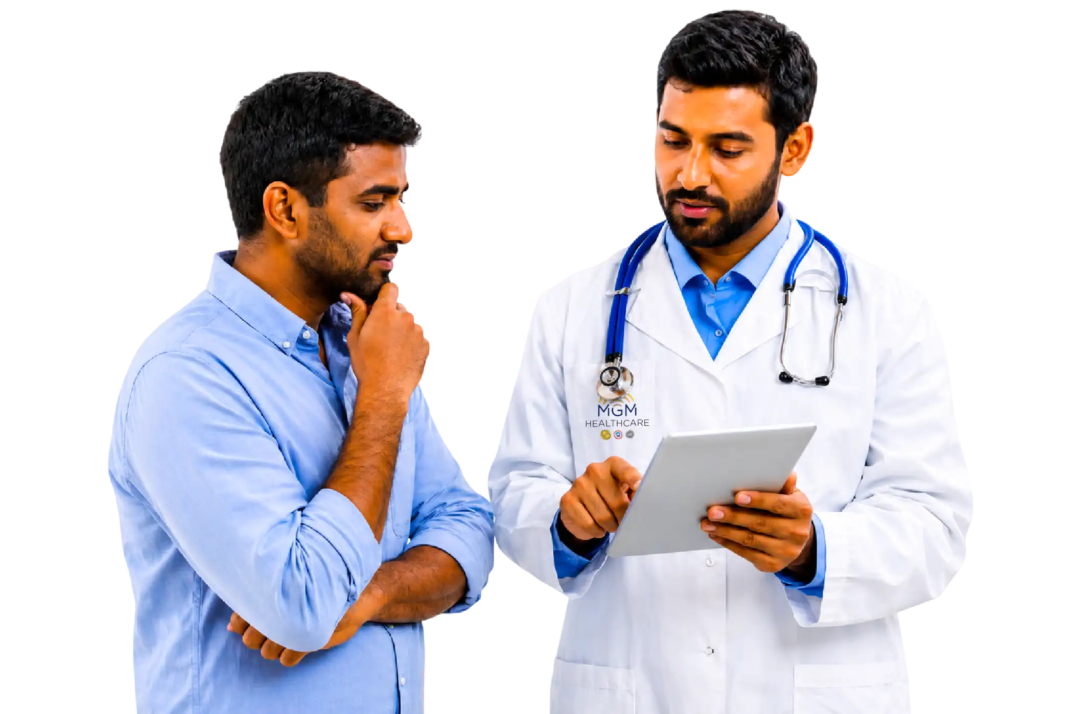 Doctor consulting with patient