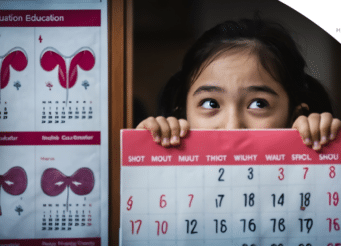 Irregular periods in teenage girls illustration showing menstrual cycle changes and symptoms